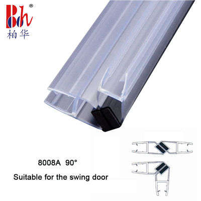 la porta magnetica del PVC della striscia del sigillo alla porta della doccia del bagno di 10mm 90° applica guarnizione di tenuta a