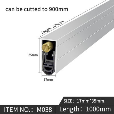 Le guarnizioni inferiori automatiche di goccia giù per la porta di legno completamente riguardano le strisce di gomma del silicone