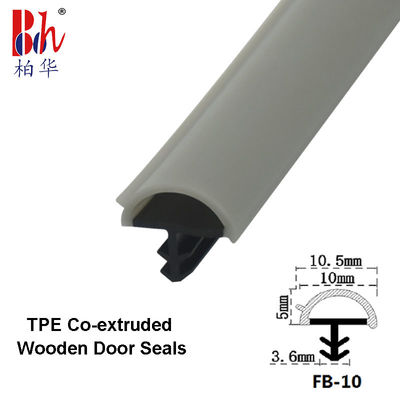 Il nastro di tenuta di gomma D di Gray Color Co-Extrudsion Wooden Door modella i sigilli alla porta
