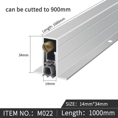 Guarnizioni inferiori per porte acustiche a forma di T che si abbassano automaticamente Guarnizioni insonorizzate per porte in legno o metallo