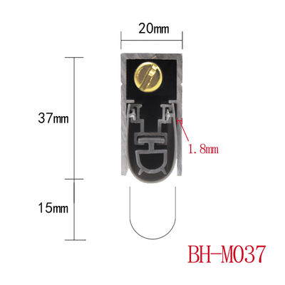 Sigilli di fondo automatici di porta durevoli 20*37mm Strisce climatiche in alluminio
