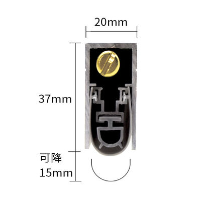 Anodizzato finitura sigilli di fondo delle porte automatiche per gli ingressi