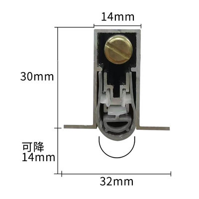 Sigilli automatici personalizzabili per porte di 1,4 cm di altezza con montaggio nascosto