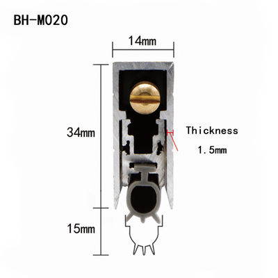 U modella la porta cade giù la guarnizione 300-1500mm con Bolt dorato rotondo