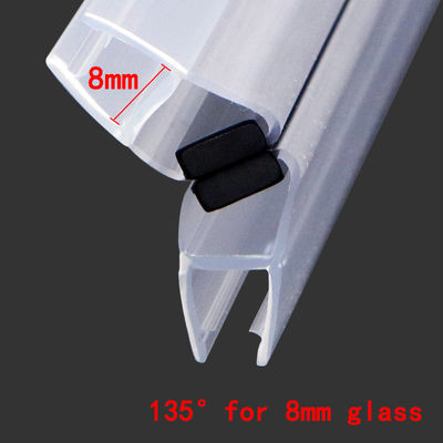 Guarnizioni impermeabili del PVC della buona di resilienza della doccia banda magnetica della porta per il vetro di 8mm