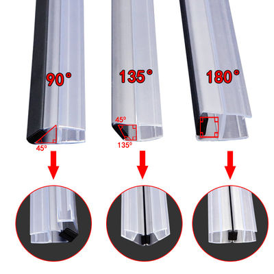 striscia magnetica della porta della doccia del PVC 180° di 10mm con resistenza invecchiante
