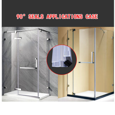 la porta magnetica del PVC della striscia del sigillo alla porta della doccia del bagno di 10mm 90° applica guarnizione di tenuta a
