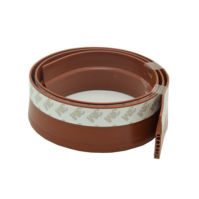 Striscia autoadesiva della guarnizione del silicone di fettuccia di vigogna del silicone di Brown per Windows