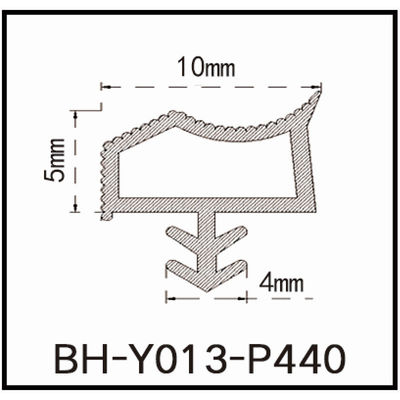 PVC modificato che sigilla spogliatura di tempo commerciale della porta con la linea 10*5mm