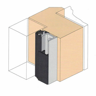Vite inferiore della striscia della guarnizione della porta di alluminio 6063 riparata con la gomma di silicone