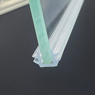 Strisce di vetro molli trasparenti della clip di fettuccia di vigogna del PVC per il vetro di 5mm