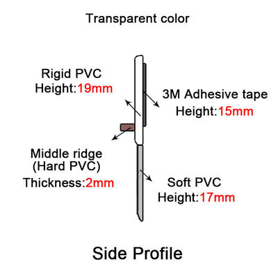 Fono assorbente 3M Glue Tape Self - sigilli alla porta adesivi del PVC