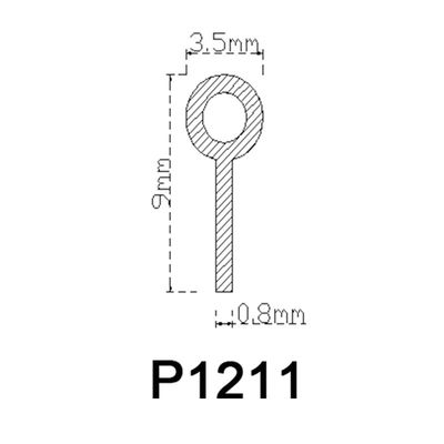 Striscia di gomma del PVC del diametro di personalizzazione 3.5mm rotondo forma della metropolitana con le alette